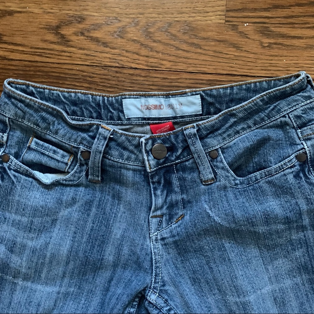 Vintage Massimo Denim low-rise flared jeans